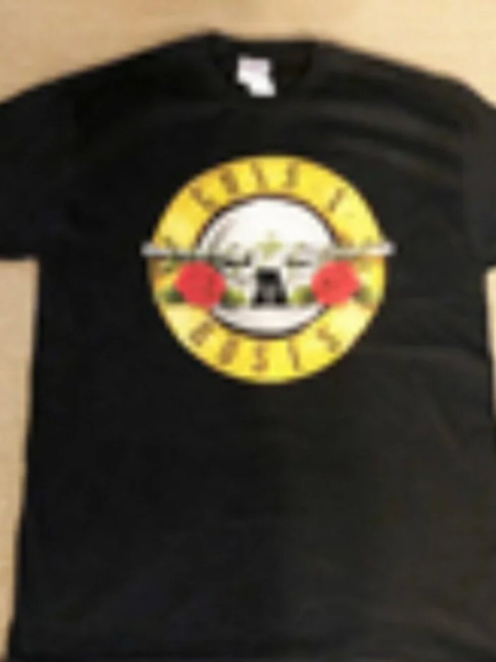T-shirt Guns N Roses mens new size L chest 42-44" Hanes Heavyweight cotton black
